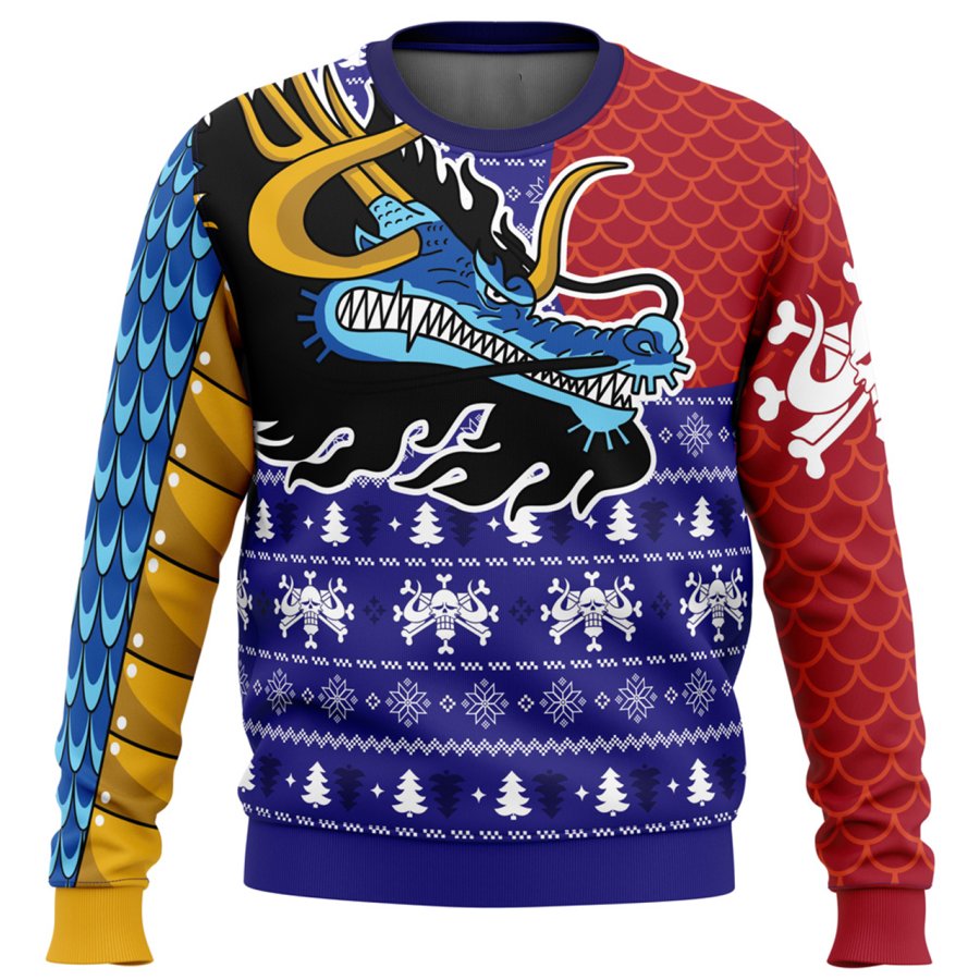 

Unisex One Piece Print Crew Neck Ugly Christmas Sweatshirt