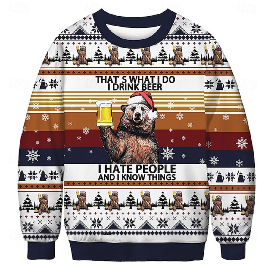 

Beer Bear Christmas Ugly Sweater