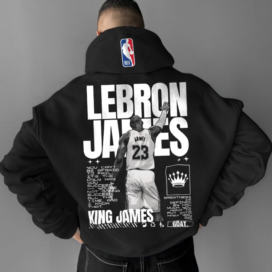 

Men's Basketball Casual Print Hoodie