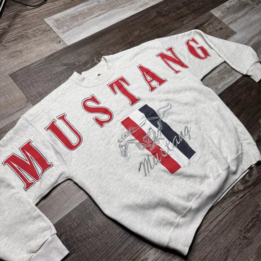 

Men's Vintage FORD Retro Racing Print Long Sleeve Crew Neck Sweatshirt