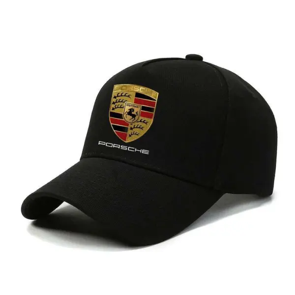 F1 Porsche Team Printed Classic Baseball Cap Black Unisex Adjustable Sunscreen Racing - Ootdyouth.com 