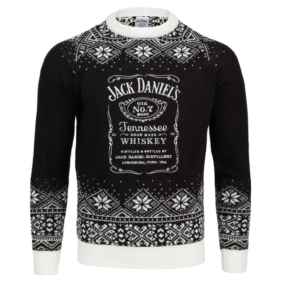 

Unisex Jack Daniel's Print Crew Neck Ugly Christmas Sweatshirt