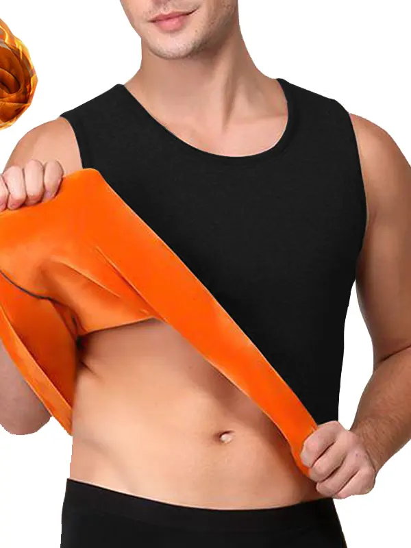 Men's Base Slim Underwear Fleece Warm Vest - Pragmaace.com 