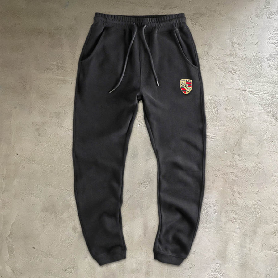 

Men's Vintage Racing Car Embroidery Outdoor Sweatpants