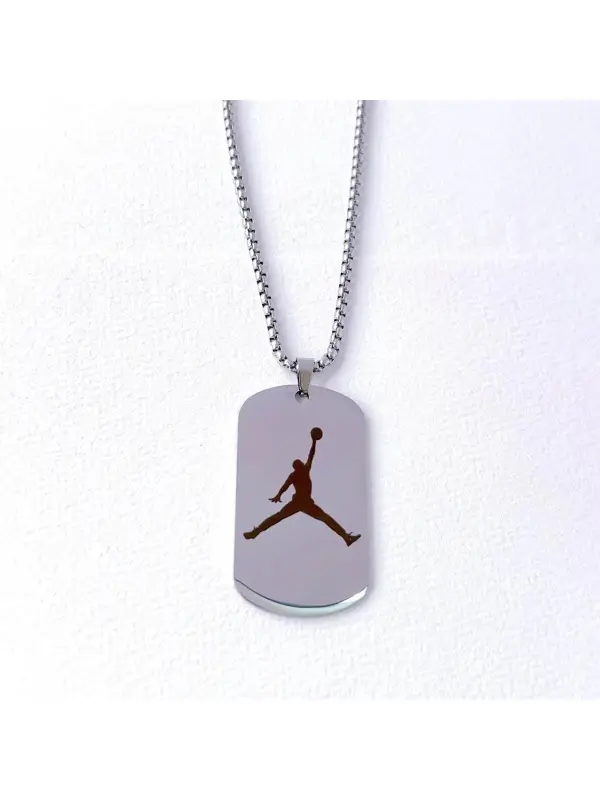 Basketball Hip-hop Fashion Trend Titanium Steel Necklace - Aptkoi.com 
