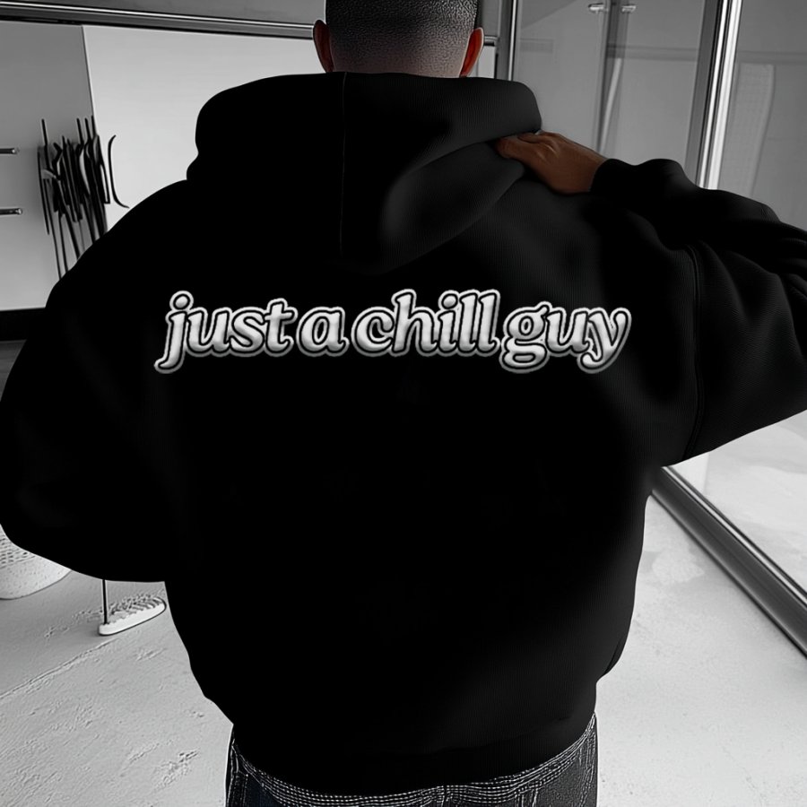 

Unisex Chill Guy Printed Casual Hoodie