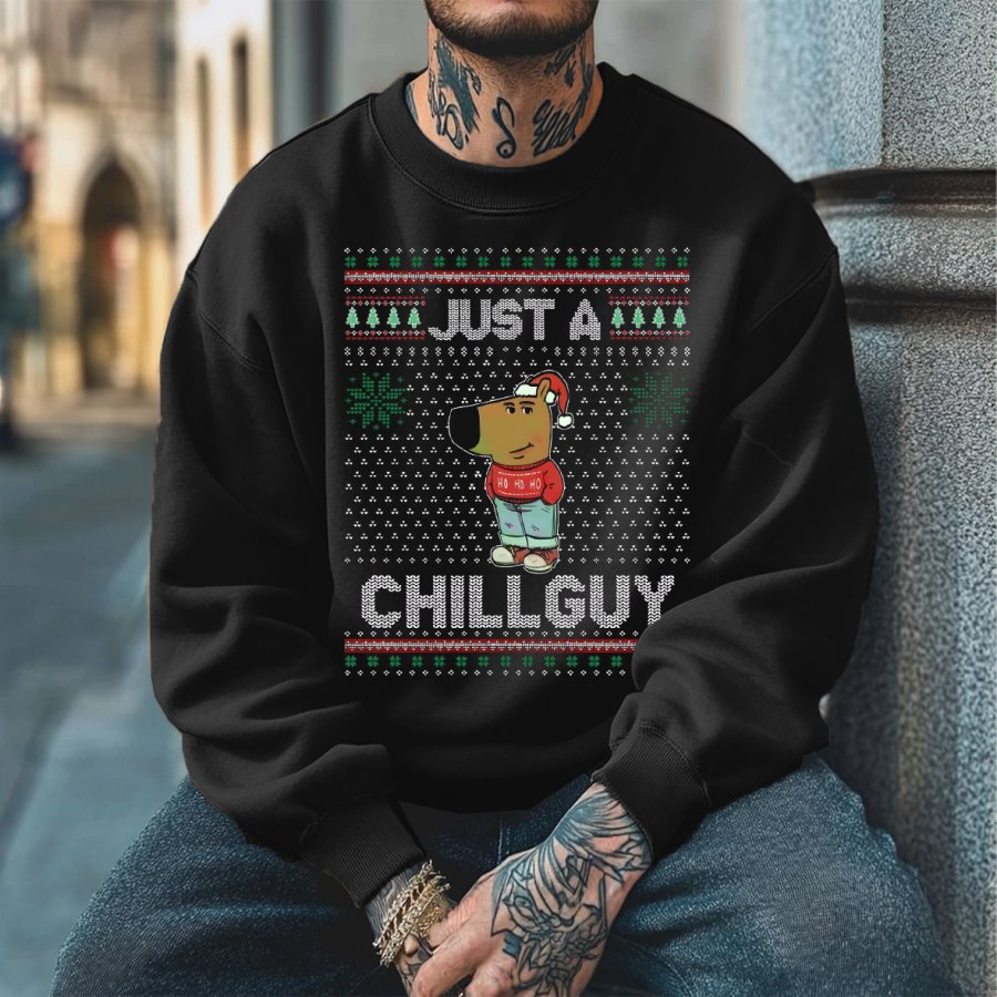 

Unisex Chill Guy Printed Casual Sweatshirt