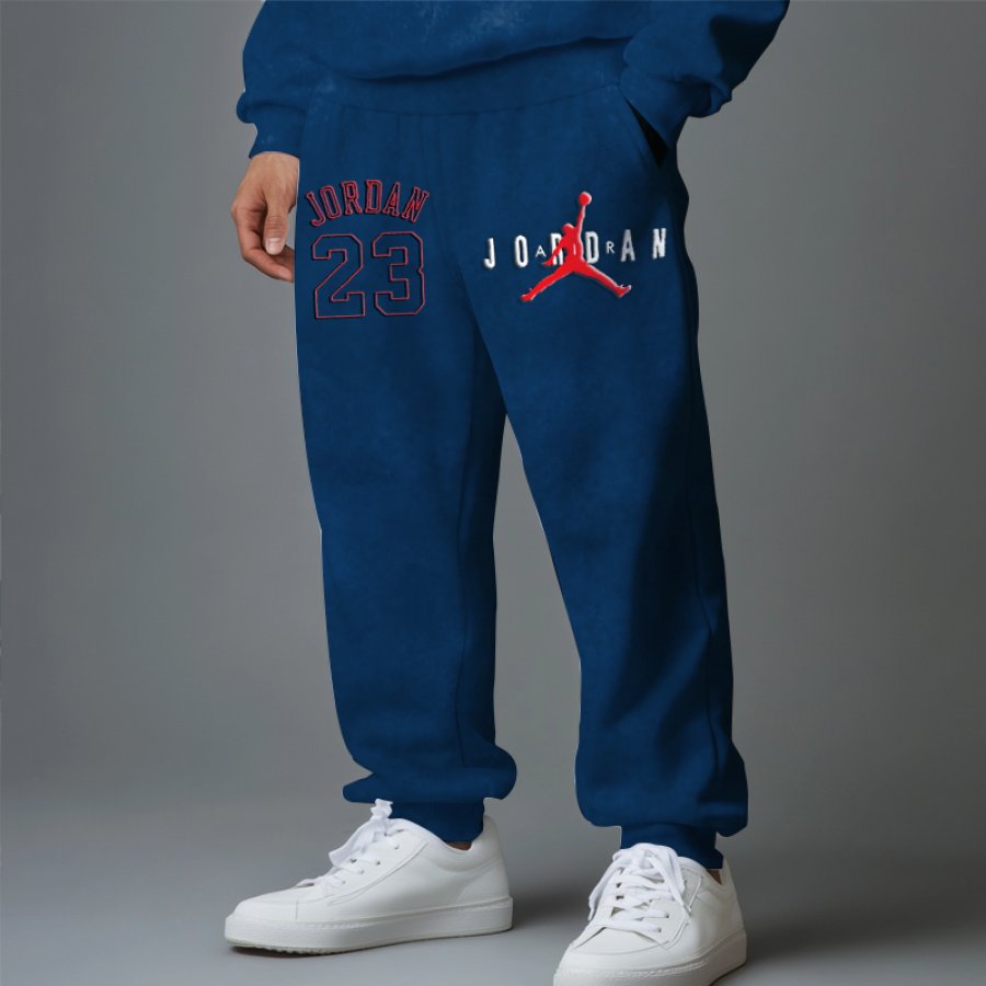 

Unisex Jumpman Printed Casual Blue Sweatpants