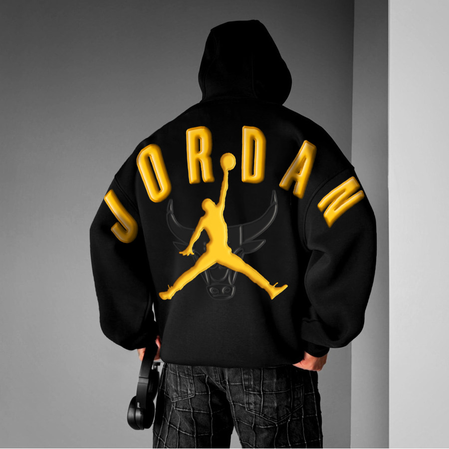 

Unisex Basketball Jump Man Casual Hoodie