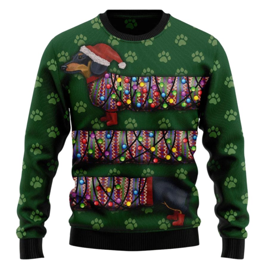 

Unisex Christmas Story Print Crew Neck Ugly Christmas Gift Sweatshirt