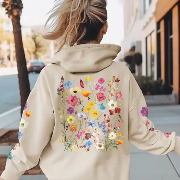 Wildflowers Boho Floral Lover Gift Hoodie Sweatshirt - Wayrates.com 