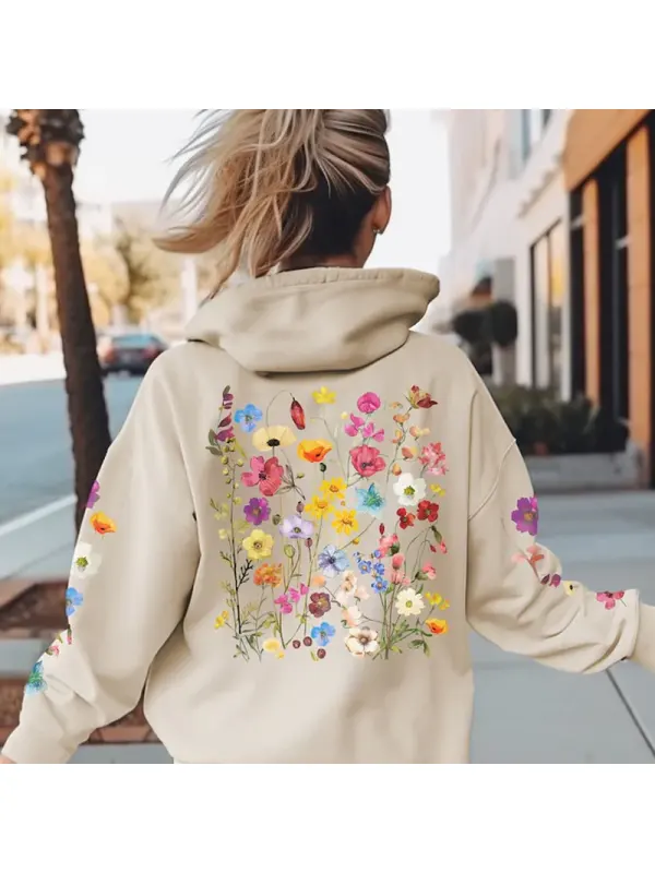 Wildflowers Boho Floral Lover Gift Hoodie Sweatshirt - Ootdmw.com 