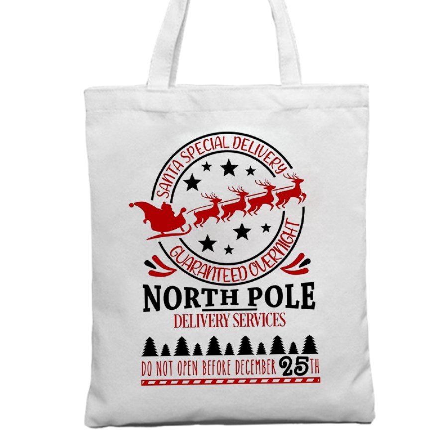 

Christmas Gift Tote Bag Canvas Bag North Pole Post