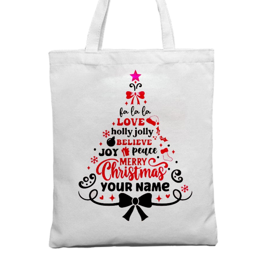 

Christmas Tree Christmas Gift Tote Bag Canvas Bag