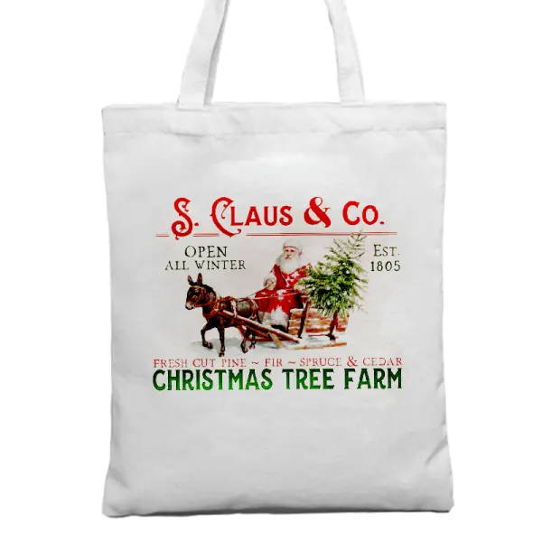 Christmas Gift Tote Bag Canvas Bag - Ootdyouth.com 