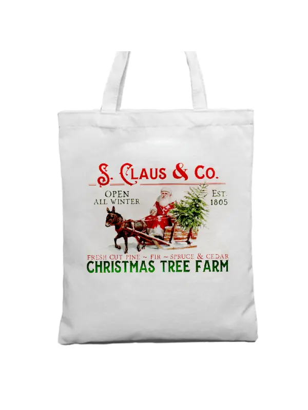 Christmas Gift Tote Bag Canvas Bag - Anrider.com 