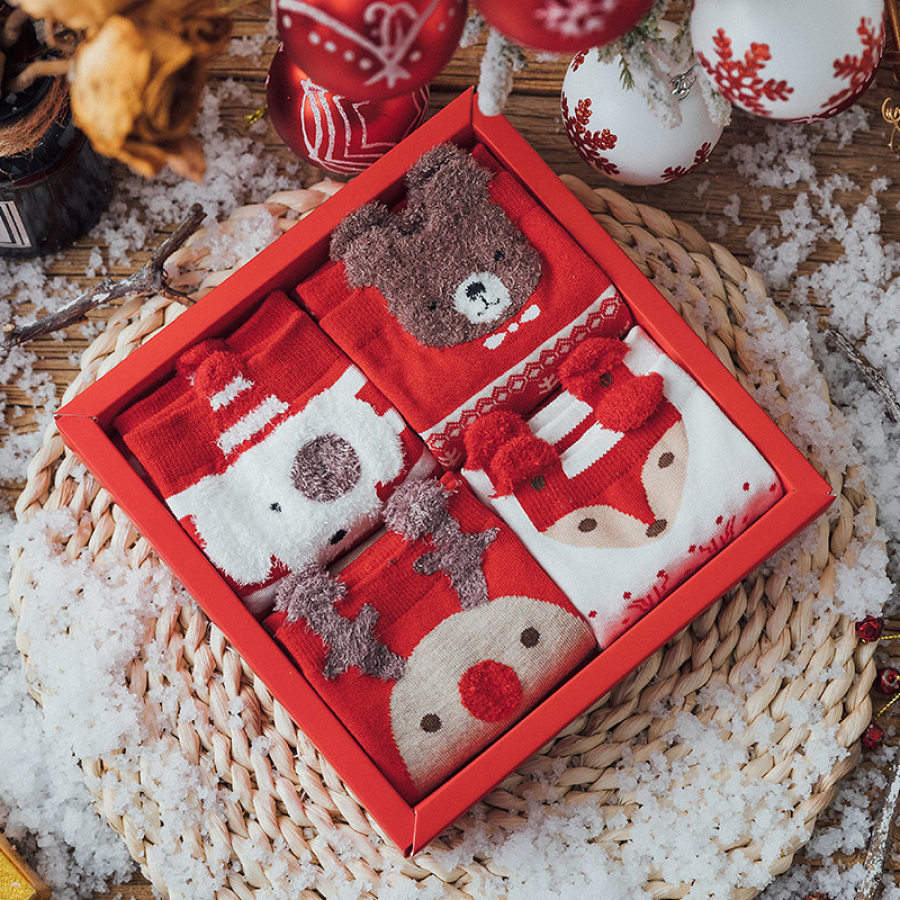 

Christmas Gift Middle Tube Socks Gift Box