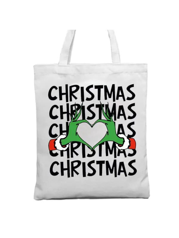 The Grinch Christmas Gift Tote Bag Canvas Bag - Anrider.com 