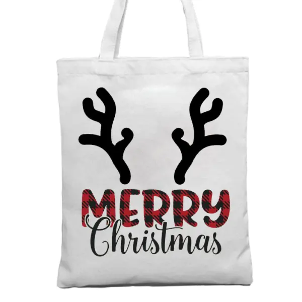 Merry Christmas Christmas Gift Tote Bag Canvas Bag - Anurvogel.com 