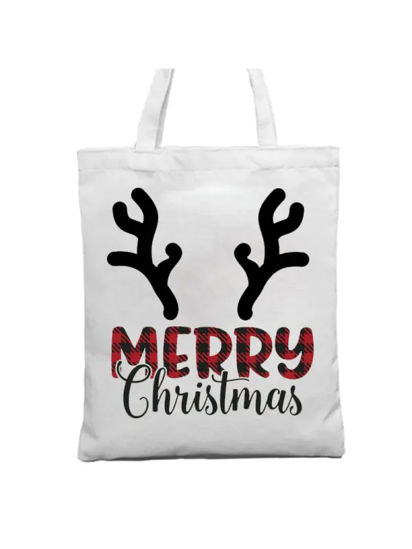 Merry Christmas Christmas Gift Tote Bag Canvas Bag - Shopyiyistories.com 