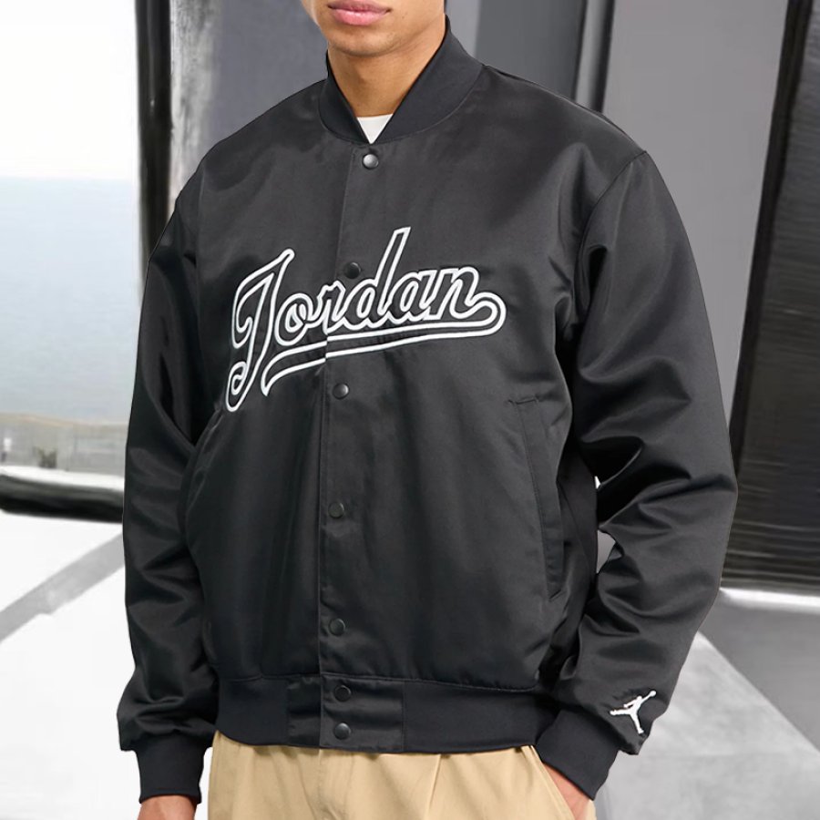

Unisex Jumpman Outdoor Vintage Embroidered Pilot Jacket