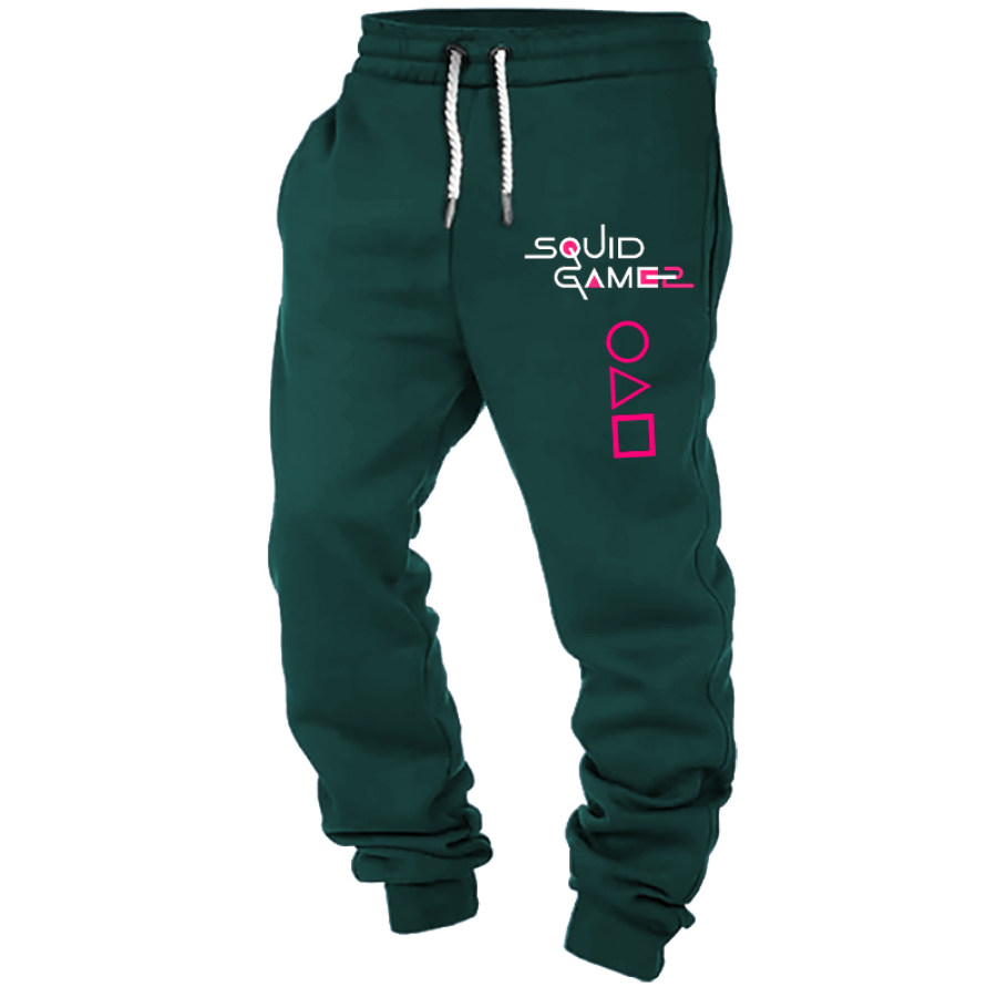 

Men's Vintage Squid Game Print Sweatpants