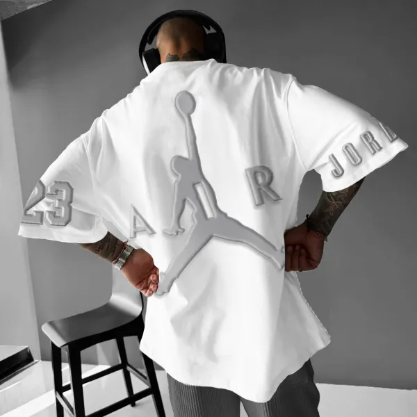 Men's Jordan Jumpman Basketball Oversized T-Shirt - Cotosen.com 
