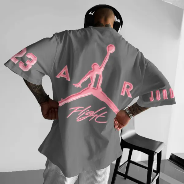 Unisex Jumpman Basketball Print Oversized T-shirt - Spiretime.com 