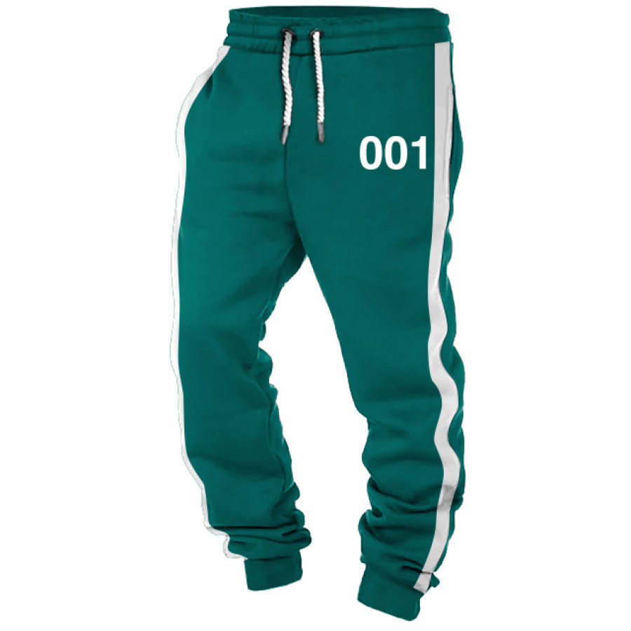 

Men's Vintage Squid Game 001 Print Sweatpants