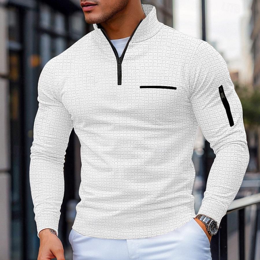 

Men's Casual Waffle Long Sleeve T-Shirt