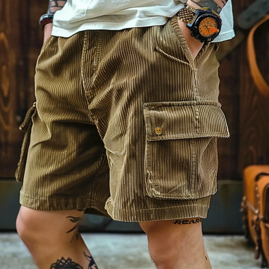 

Surf Shorts Street Retro Skateboard Corduroy Shorts