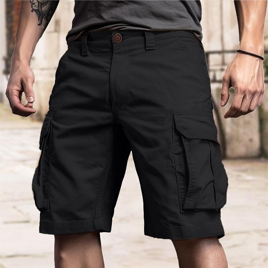 

Men's Retro Multi-Pocket Casual Shorts