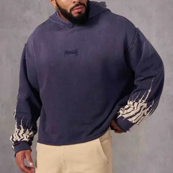 Men's Vintage Gradient Casual Hoodie - Wayrates.com 
