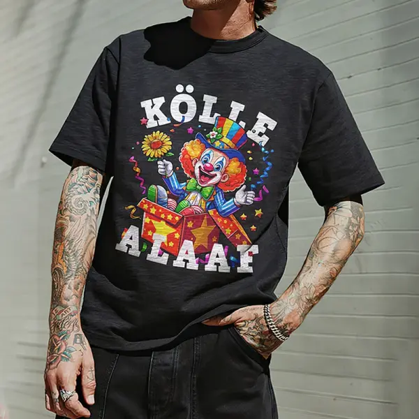 Simpfit K Lle Alaaf Bedrucktes Herren-T-Shirt - Wayrates.com 