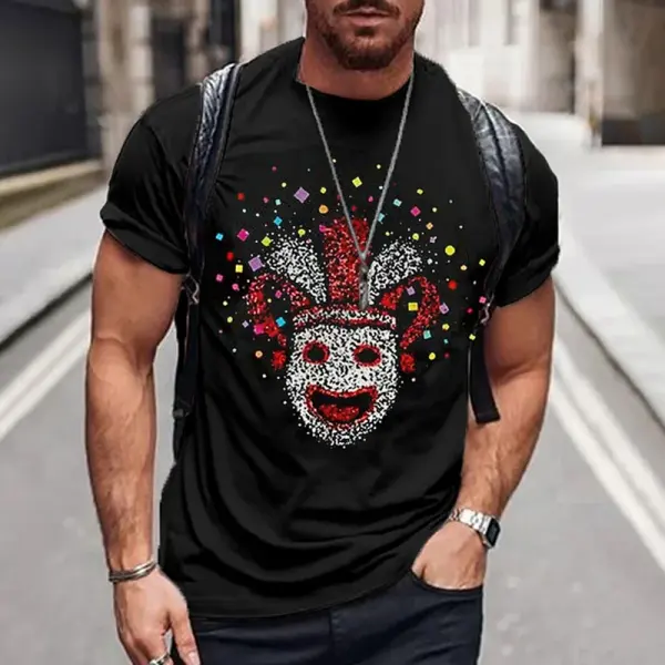 Simpfit Men's Kölner Karneval Print T-Shirt - Wayrates.com 