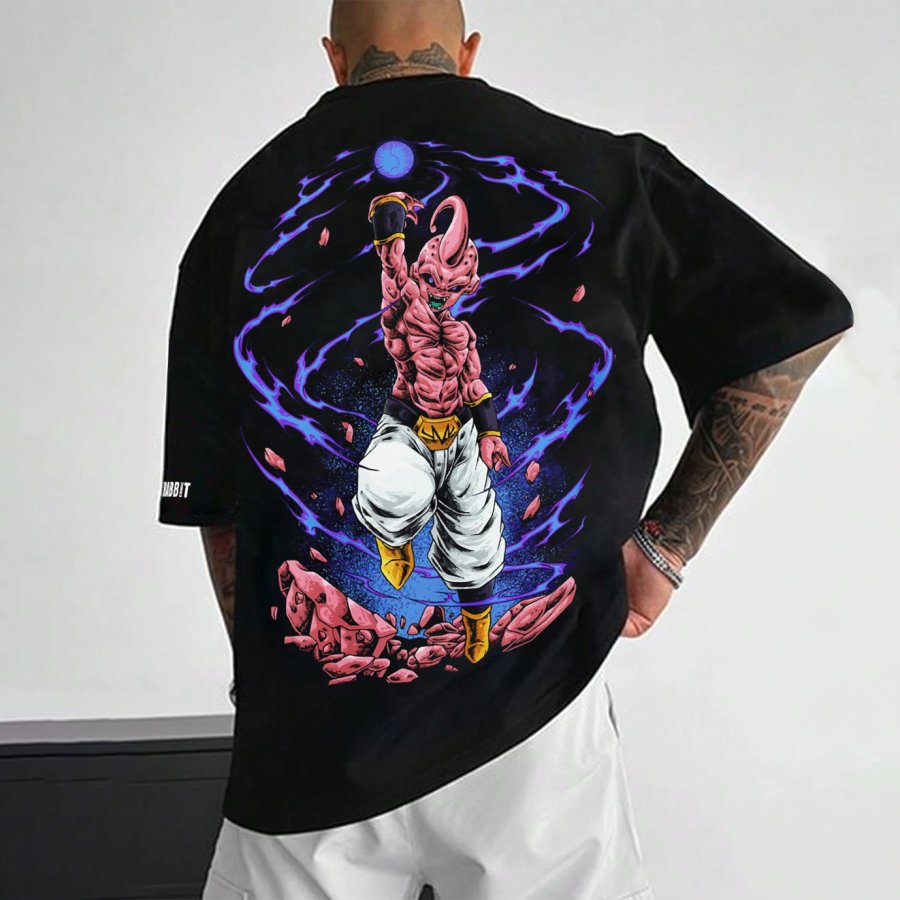 

Unisex Anime Dragon Ball Print Casual Daily Loose Short Sleeve T-shirt