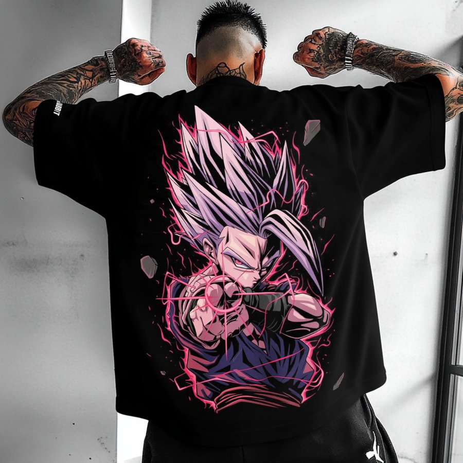 

Unisex Anime Dragon Ball Print Casual Daily Loose Short Sleeve T-shirt