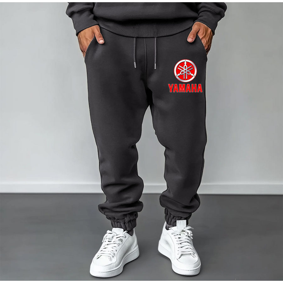 

Men's Vintage Racing Print Casual Sweatpants