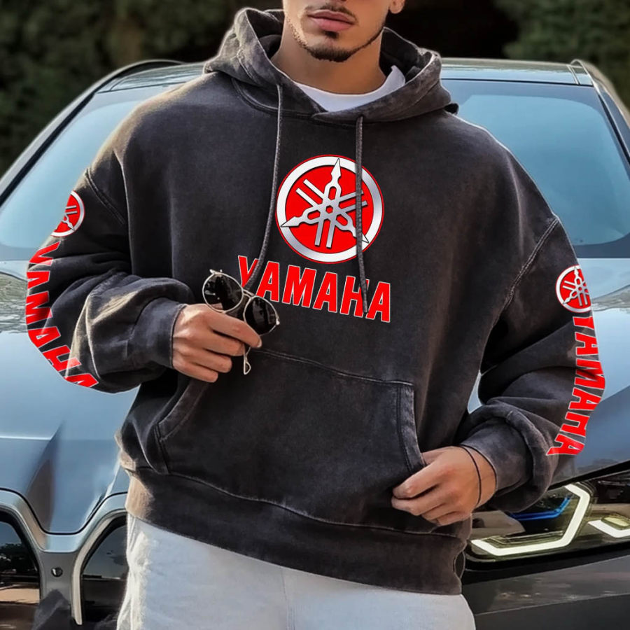 

Unisex Retro Racing Print Casual Oversized Hoodie