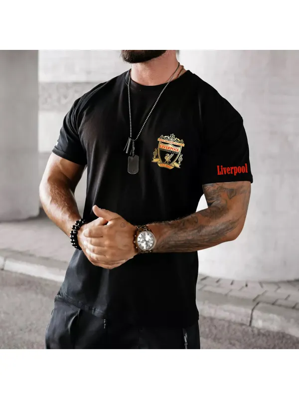 Sports Football Print T-shirt - Aptkoi.com 