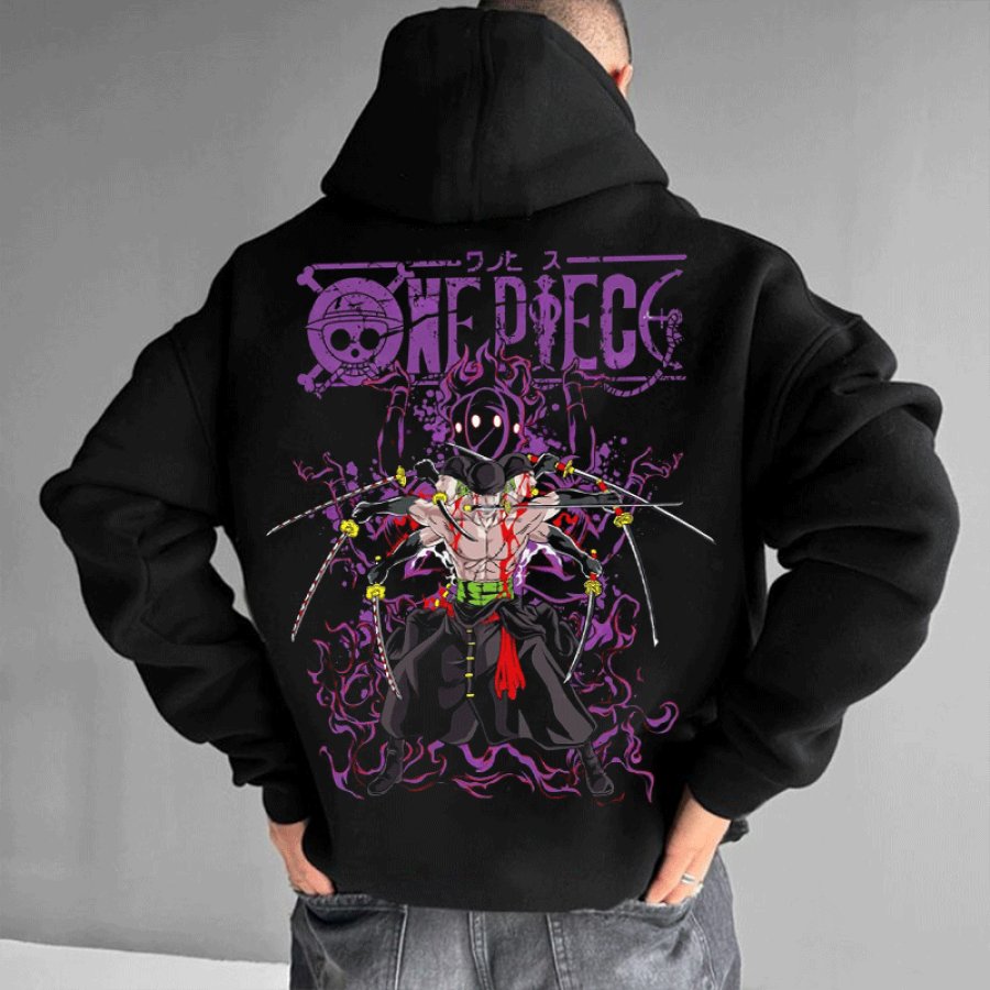 

Unisex Leisure Street Anime Printed Hoodie