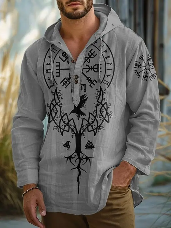 Men's Viking Tribe Celtic Linen Basic Shirt Only $34.99 - Pragmaace.com 