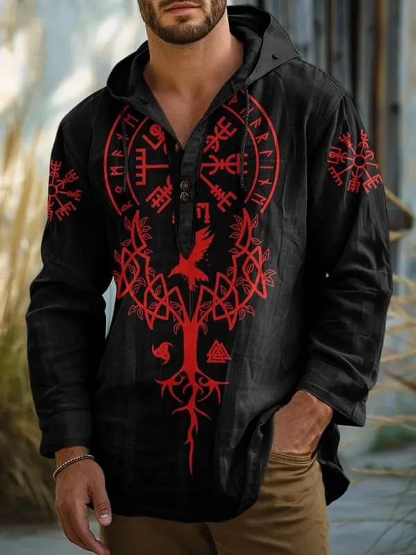 Men's Viking Tribe Celtic Linen Basic Shirt Only $34.99 - Pragmaace.com 