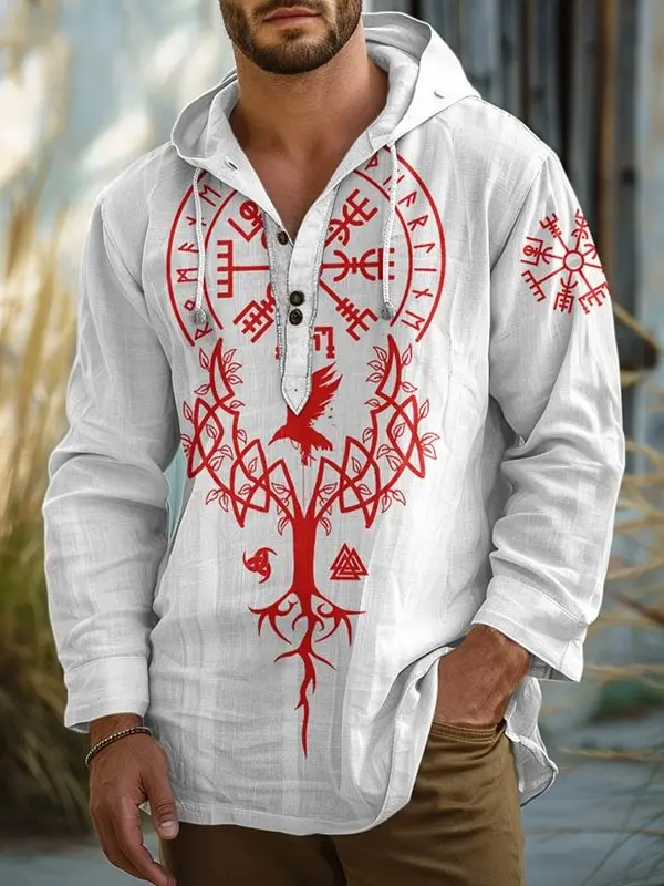 Men's Viking Tribe Celtic Linen Basic Shirt Only $34.99 - Pragmaace.com 