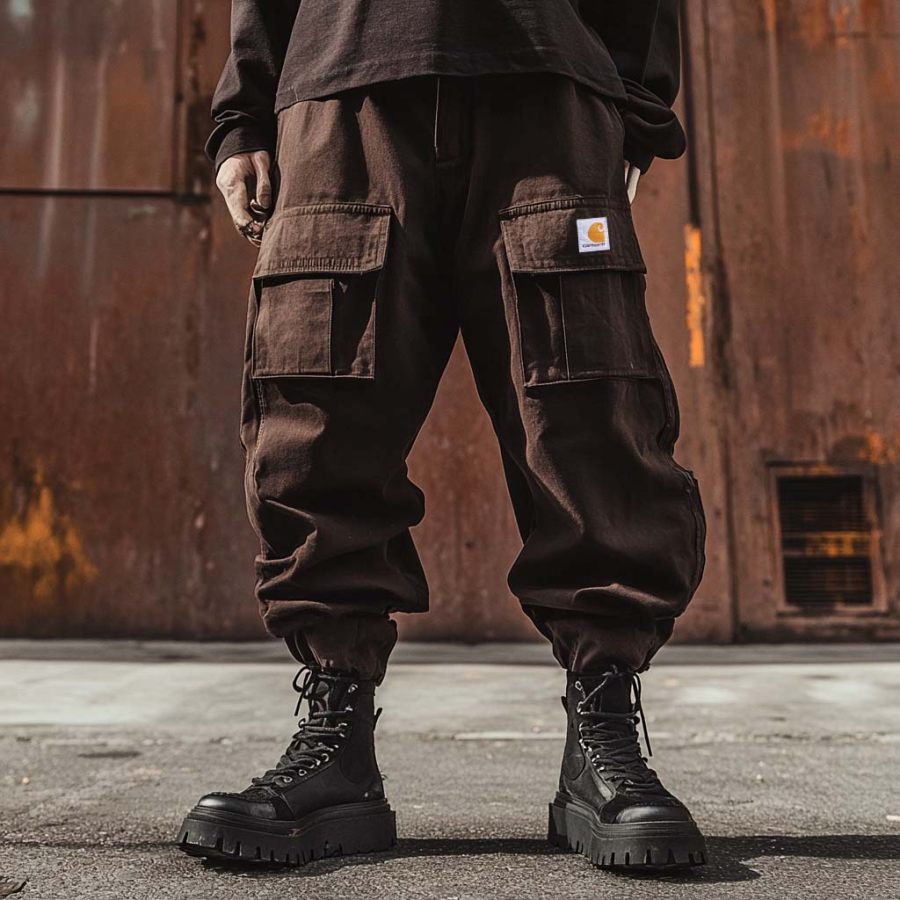 

Men's Vintage Multi-Pocket Loose Cargo Harem Pants