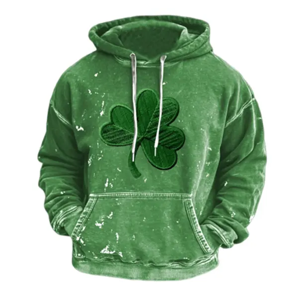 Men's St. Patrick's Day Printed Hooded Sweatshirt - Cotosen.com 