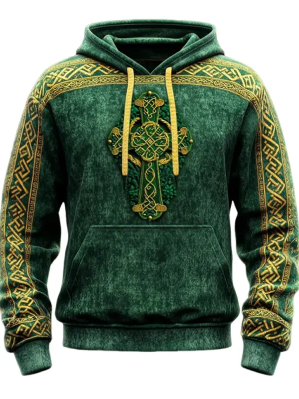 Men's St. Patrick's Day Printed Hooded Sweatshirt Only $32.99 - Menbarn.com 
