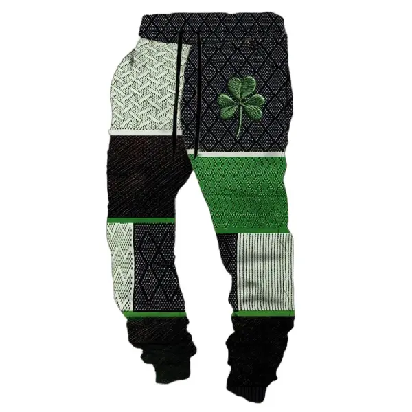 Men's Vintage Shamrock St. Patrick's Day Casual Sweatpants Only $25.99 - Cotosen.com 
