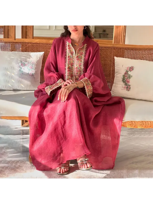 Womens Middle Eastern Gorgeous Casual Jalabiyas Dress - Ootdmw.com 