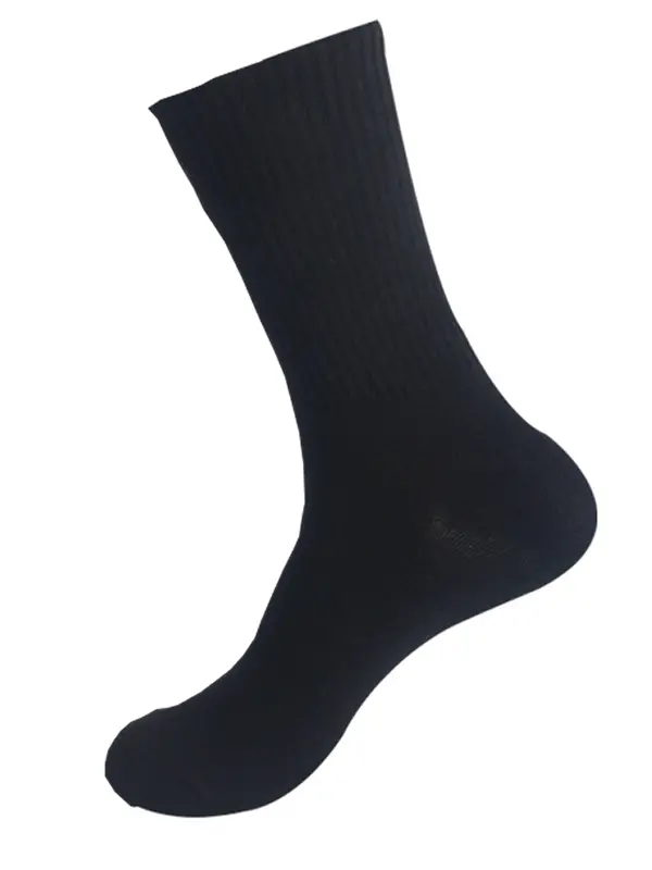 Unisex Cotton Comfortable and Breathable Solid Color Sports Mid-length Socks - Menbarn.com 